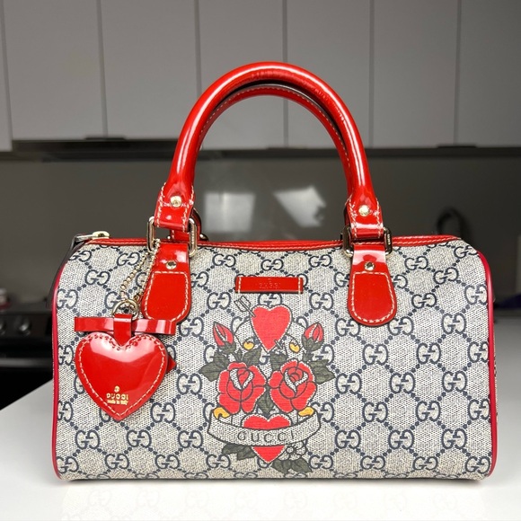 Gucci Handbags - Gucci Mini Tattoo Heart Joy Boston Bag